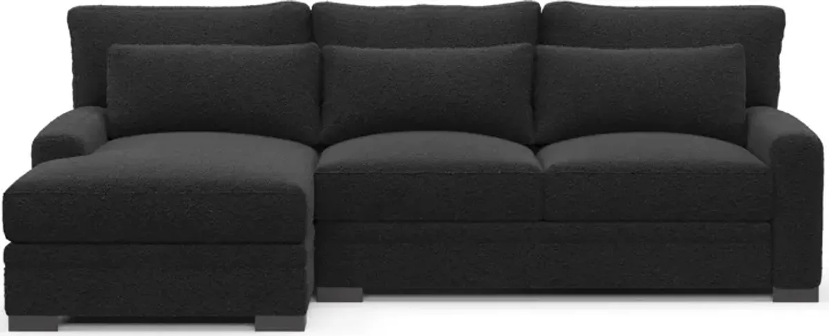 Winston Foam Comfort 2-Piece Sectional with Left-Facing Chaise - Bloke Obsidian