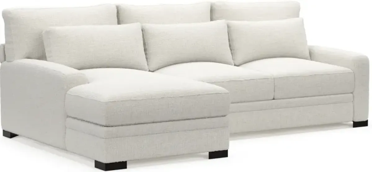 Winston Foam Comfort 2-Piece Sectional with Left-Facing Chaise - Bantu Pearl