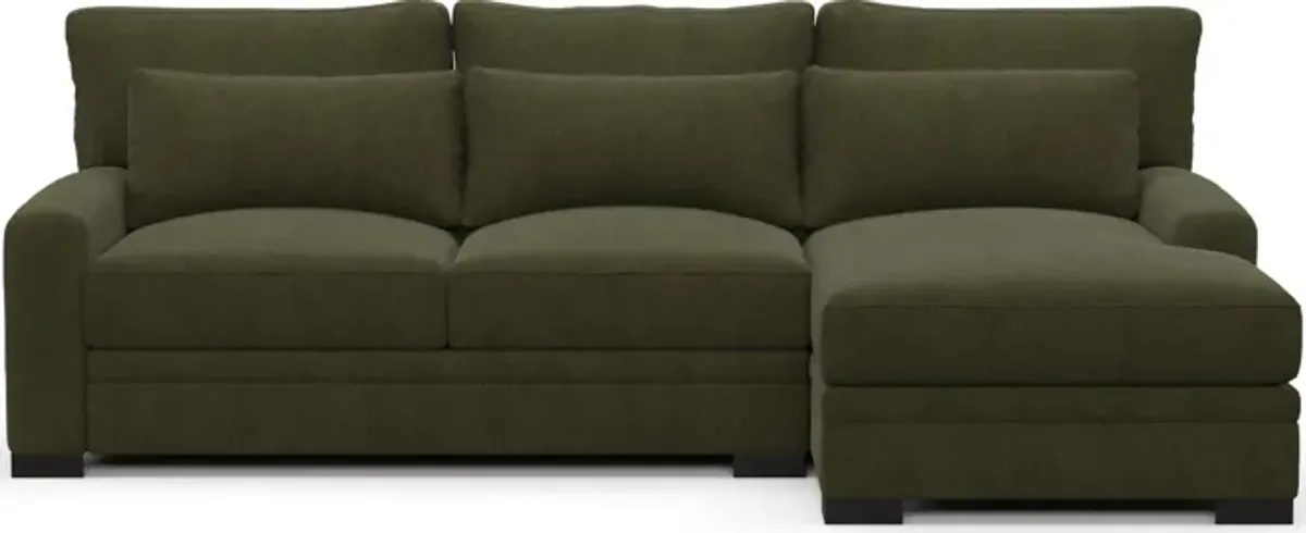 Winston Foam Comfort Sectional - Marina Moss