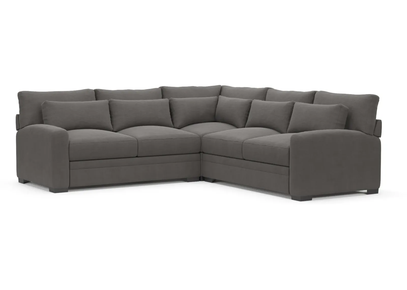 Winston Foam Comfort 3-Piece Sectional - Merrimac Ash