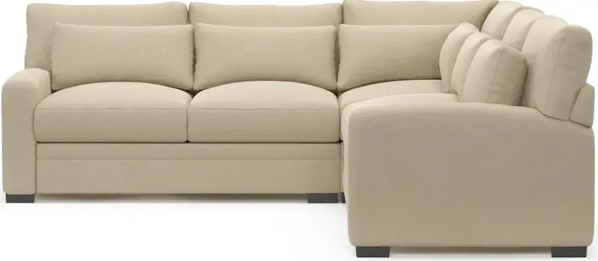 Winston Foam Comfort 3-Piece Sectional - Merrimac Ecru