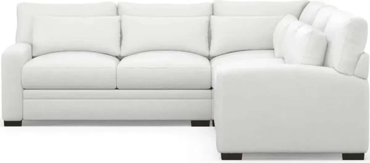 Winston Foam Comfort 3-Piece Sectional - Lovie Chalk