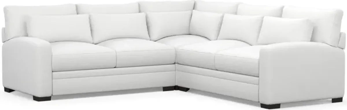 Winston Foam Comfort 3-Piece Sectional - Lovie Chalk