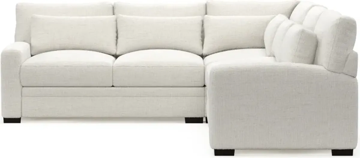 Winston Foam Comfort 3-Piece Sectional - Bantu Pearl