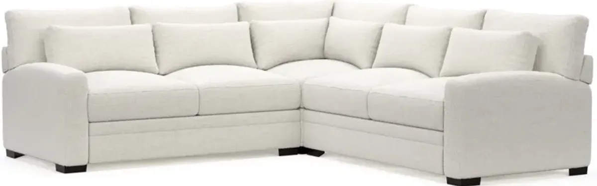 Winston Foam Comfort 3-Piece Sectional - Bantu Pearl