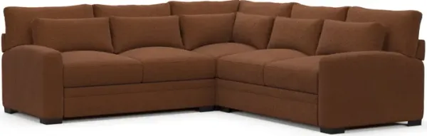 Winston Foam Comfort Sectional - Nora Chocolate