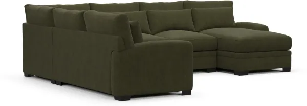 Winston Foam Comfort Sectional - Marina Moss