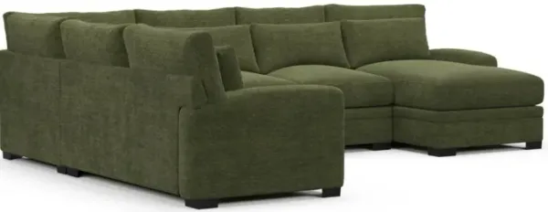 Winston Foam Comfort Sectional - Luscious Green