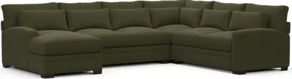 Winston Foam Comfort Sectional - Marina Moss