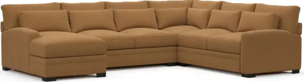 Winston Foam Comfort Sectional - Nora Camel