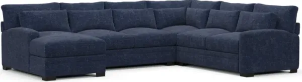 Winston Foam Comfort Sectional - Sundar Navy