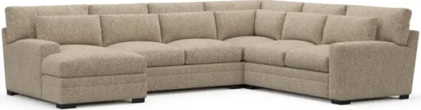 Winston Foam Comfort Sectional - Haley Sand