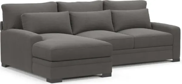 Winston Hybrid Comfort 2-Piece Sectional with Left-Facing Chaise - Merrimac Ash