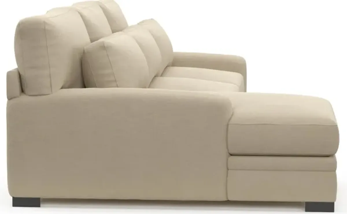 Winston Hybrid Comfort 2-Piece Sectional with Left-Facing Chaise - Merrimac Ecru