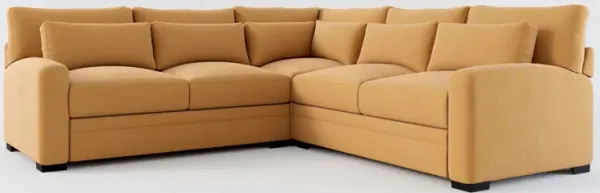 Winston Hybrid Comfort 3-Piece Sectional - Merrimac Topaz