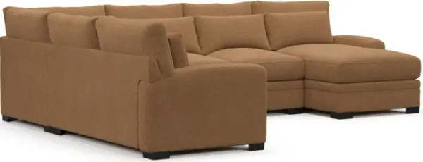 Winston Hybrid Comfort Sectional - Texel Caramel