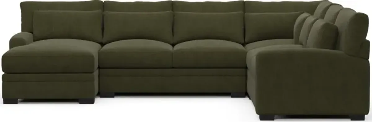 Winston Hybrid Comfort Sectional - Marina Moss