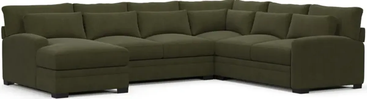 Winston Hybrid Comfort Sectional - Marina Moss