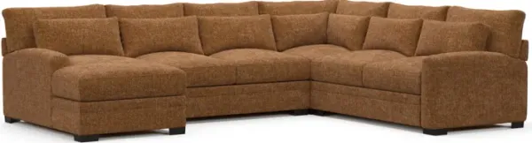 Winston Hybrid Comfort Sectional - Sundar Spice