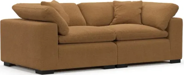 Plush Feathered Comfort Sofa - Nora Camel