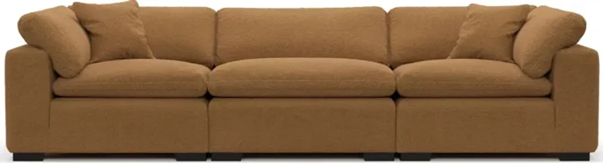 Plush Feathered Comfort Sofa - Nora Camel