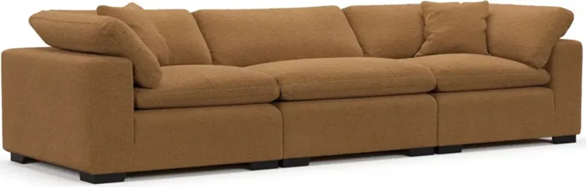 Plush Feathered Comfort Sofa - Nora Camel