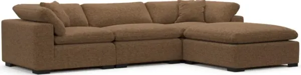 Plush Feathered Comfort Sectional - Balvi Truffle