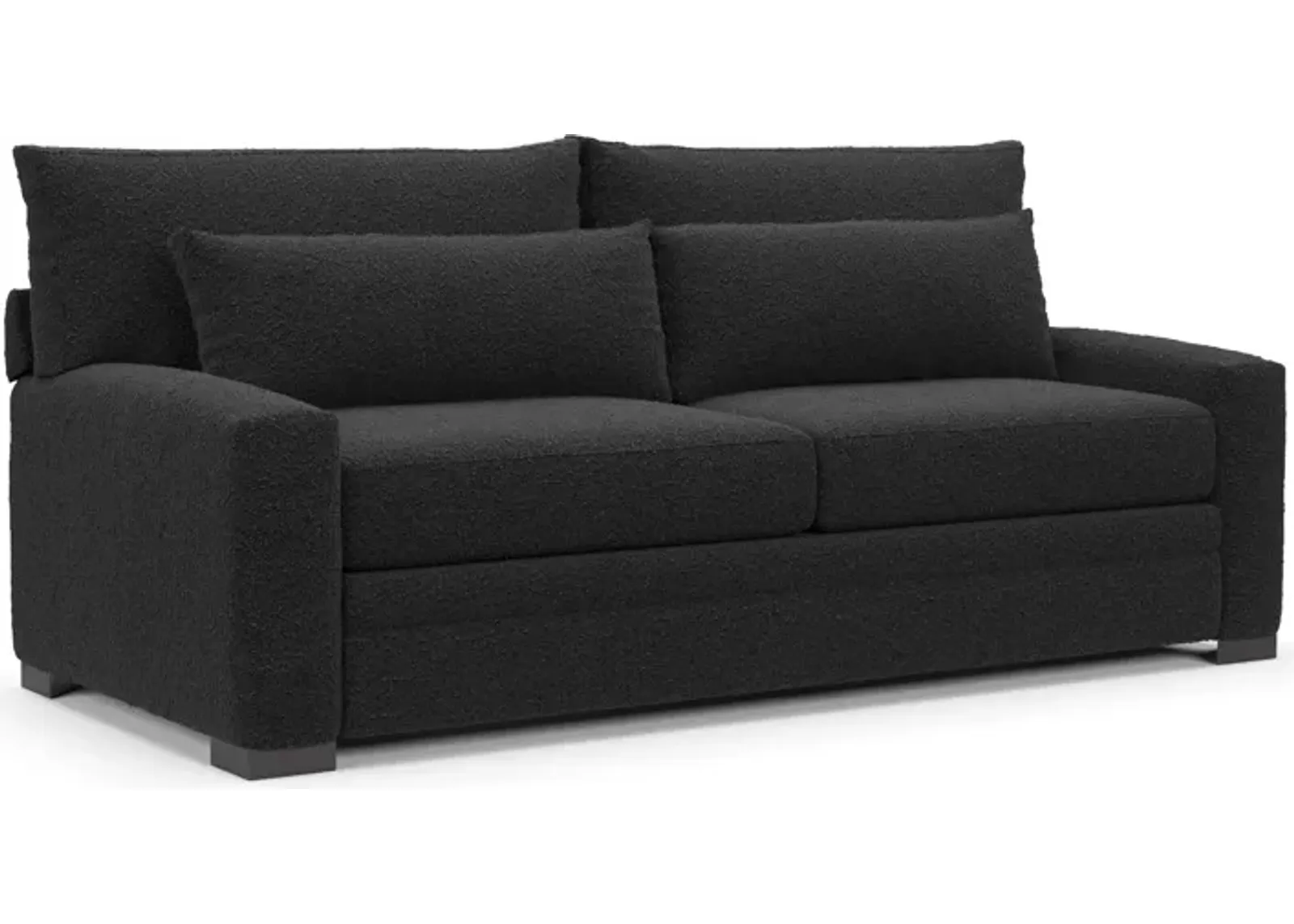 Winston Foam Comfort Sofa - Bloke Obsidian