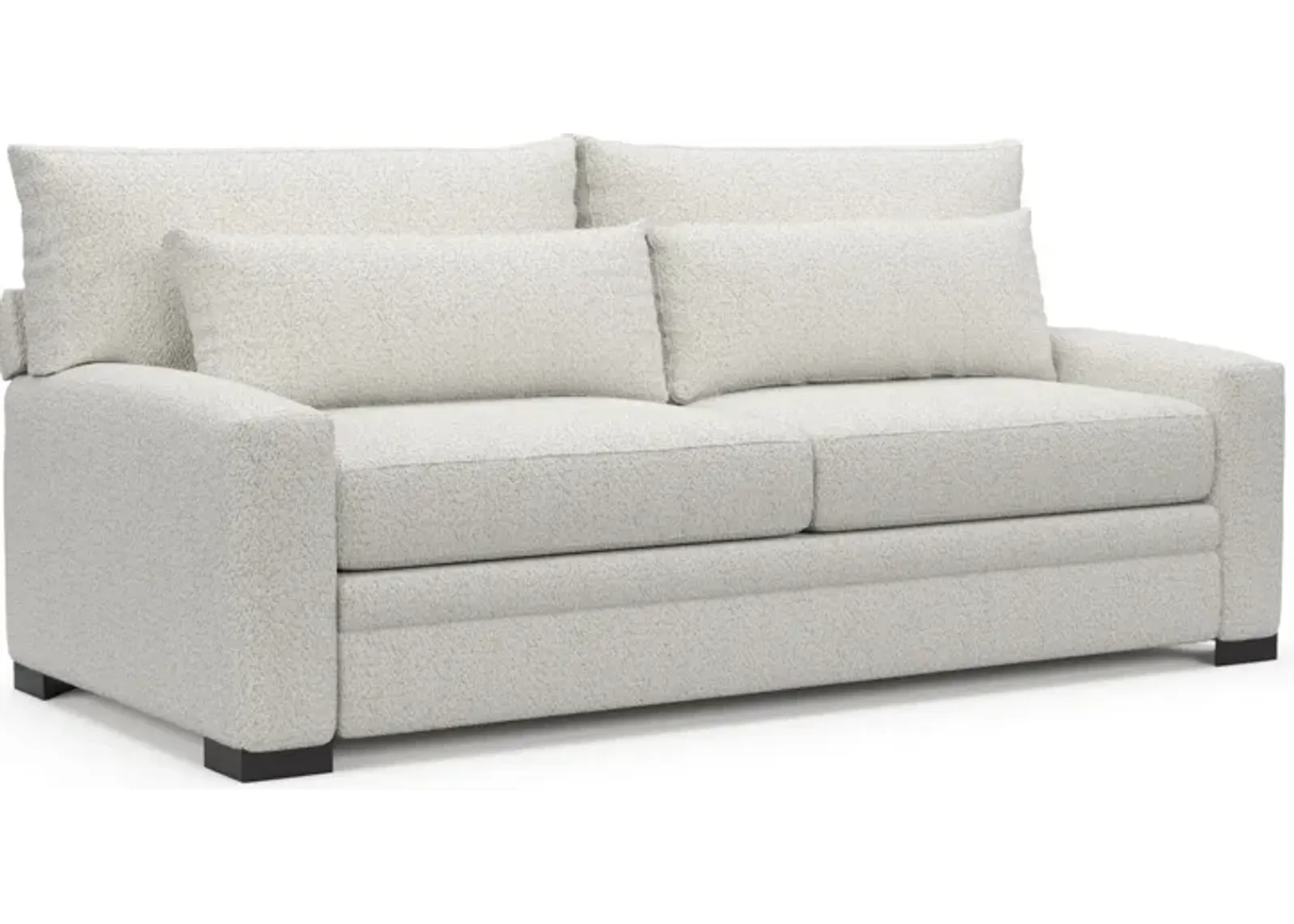 Winston Foam Comfort Sofa - River Rock Ivory