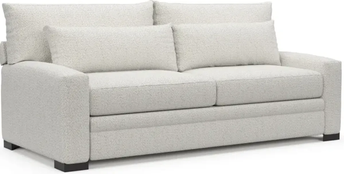 Winston Foam Comfort Sofa - River Rock Ivory