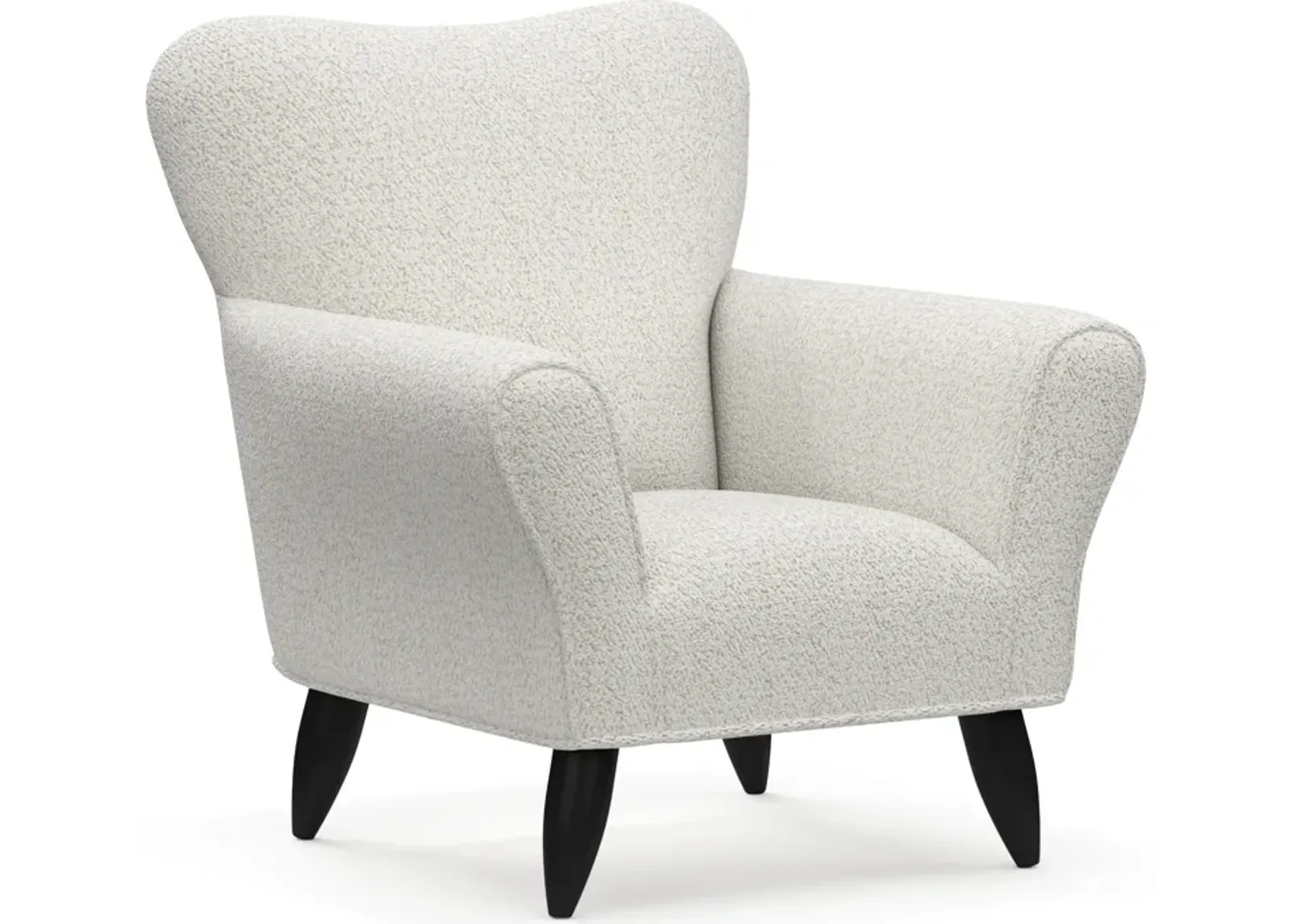 Kady Accent Chair - River Rock Ivory