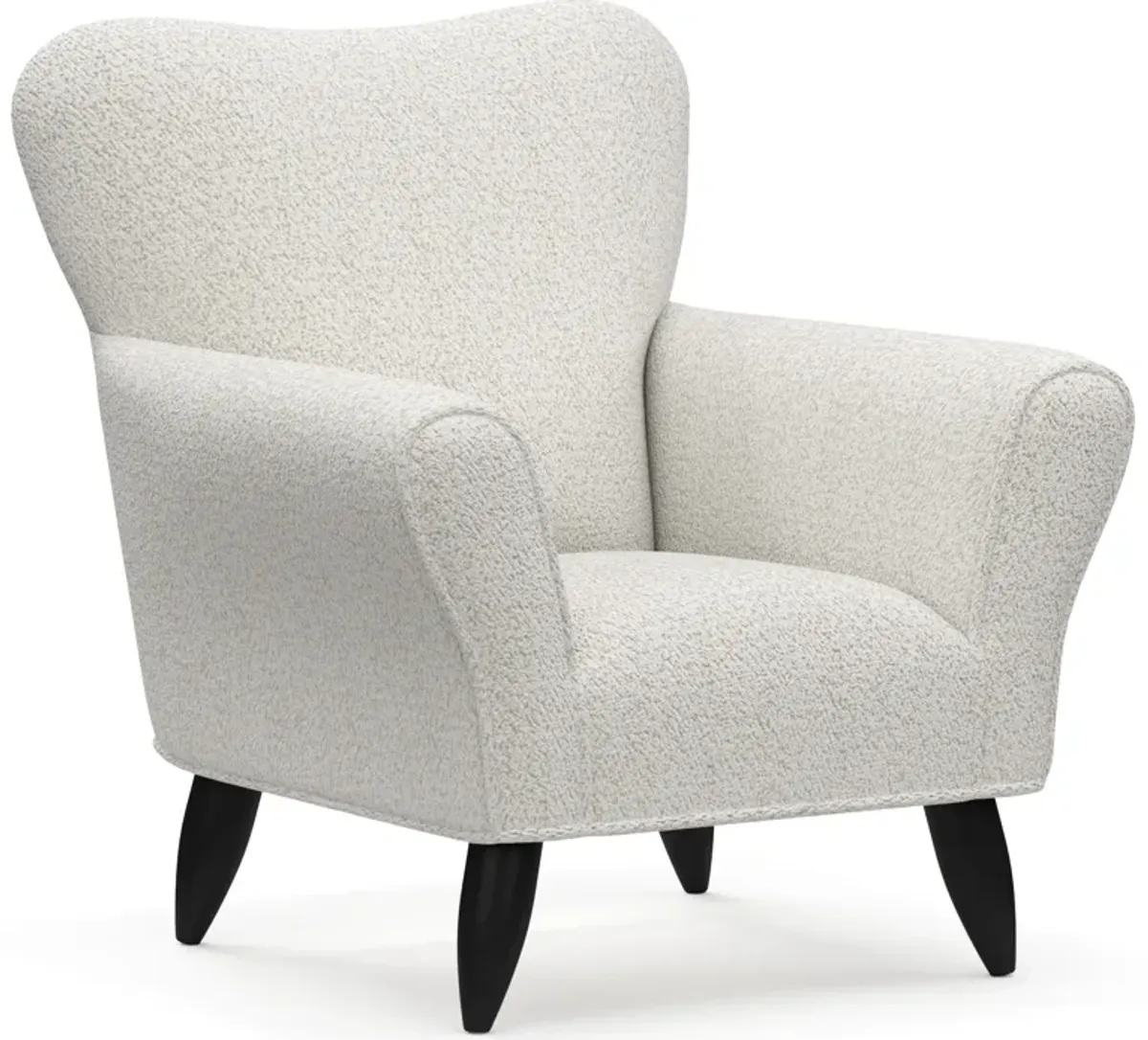 Kady Accent Chair - River Rock Ivory