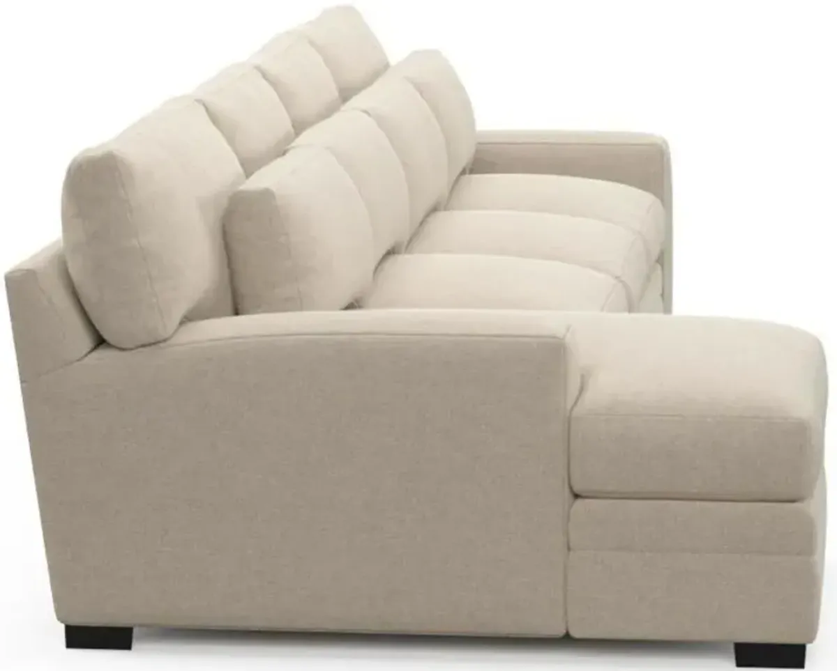 Boston Hybrid Comfort Sectional - Basker Antique