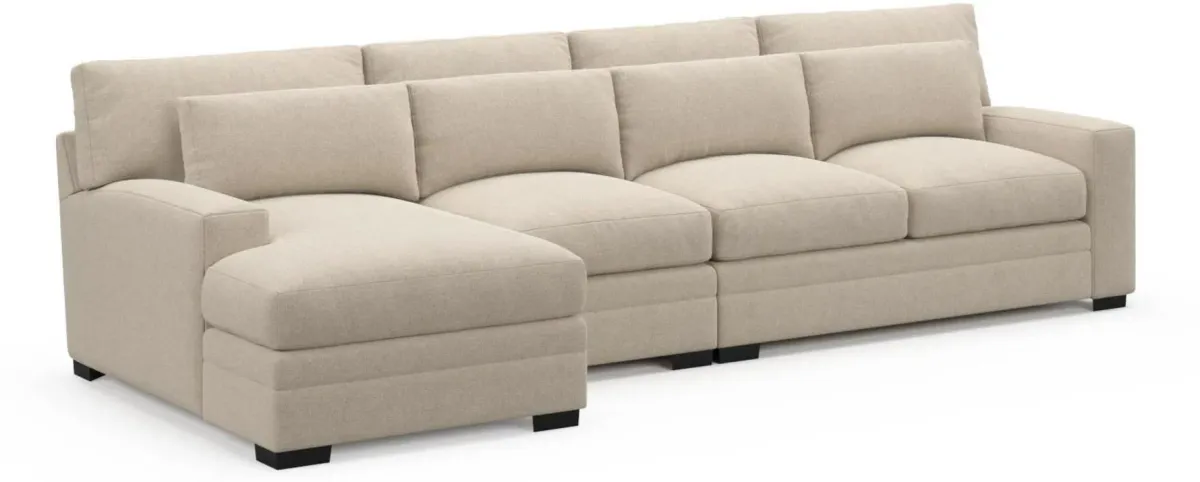 Boston Hybrid Comfort Sectional - Basker Antique