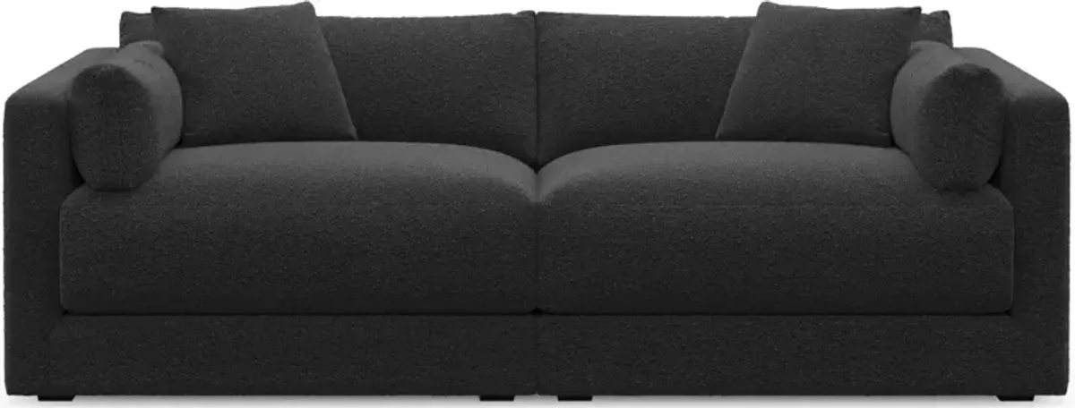 Malibu 2-Piece Sofa - Bloke Obsidian