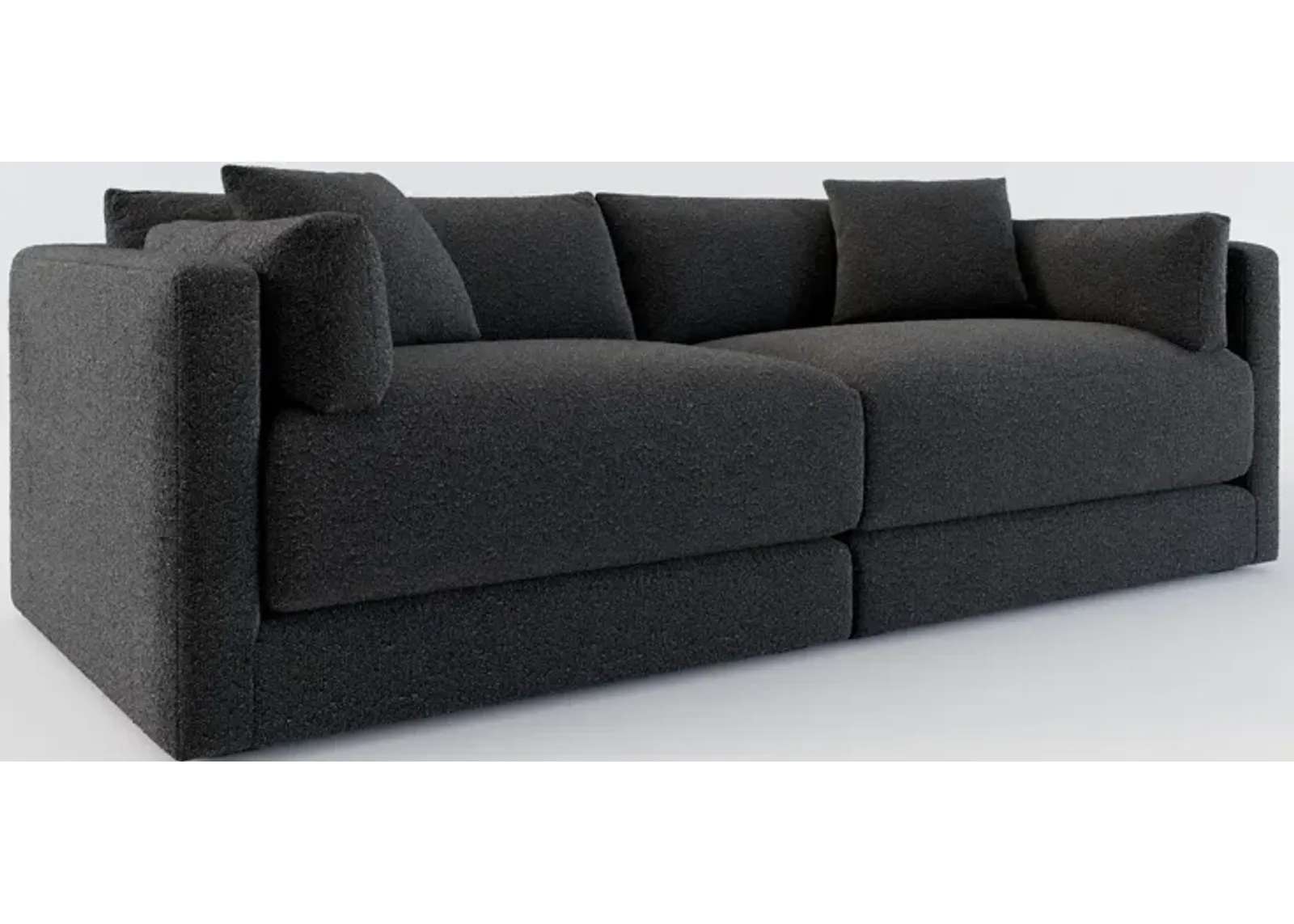 Malibu 2-Piece Sofa - Bloke Obsidian