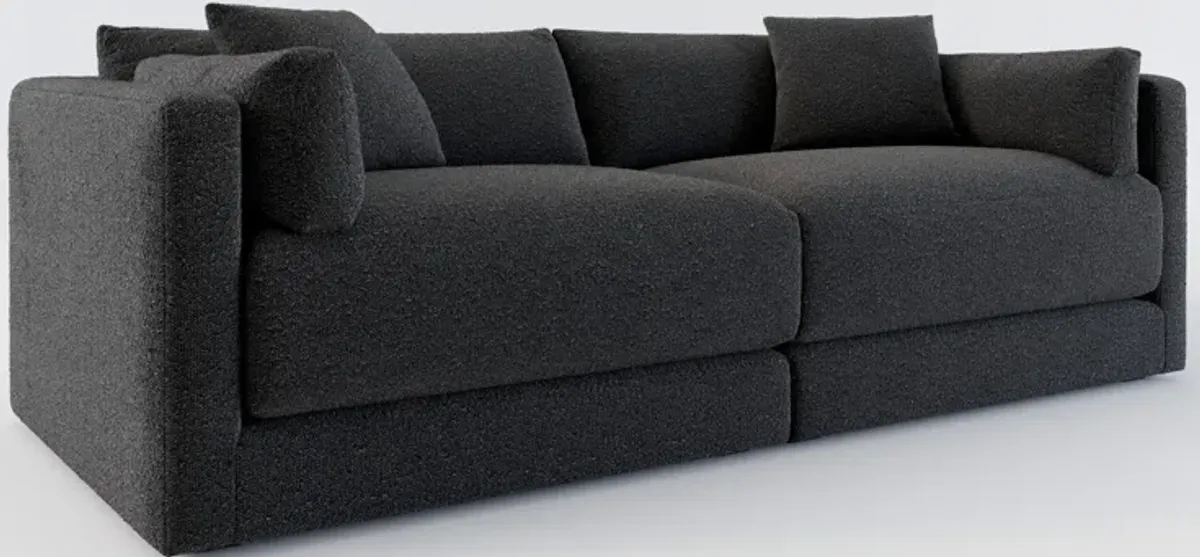 Malibu 2-Piece Sofa - Bloke Obsidian