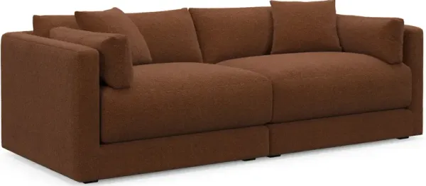 Malibu 2-Piece Sofa - Nora Chocolate