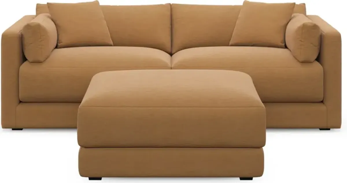 Malibu 2-Piece Sofa and Ottoman - Merrimac Topaz