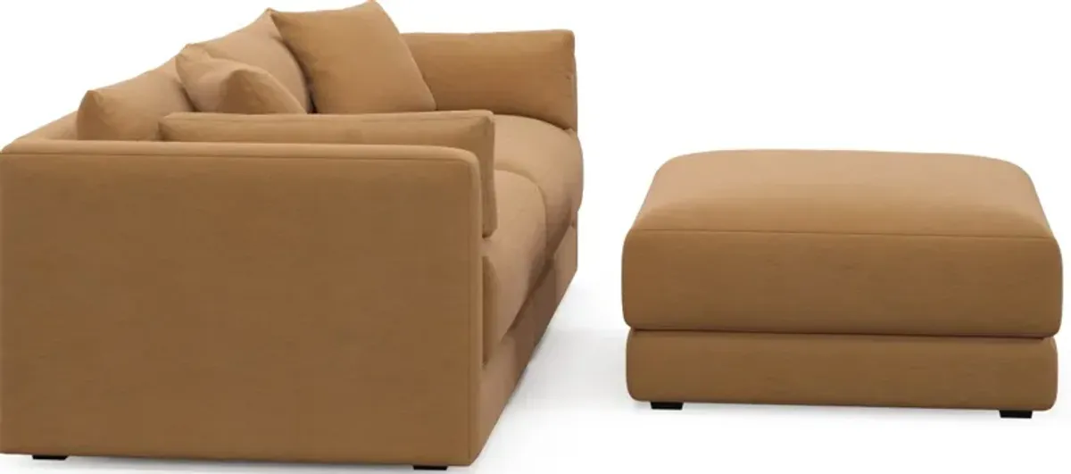 Malibu 2-Piece Sofa and Ottoman - Merrimac Topaz