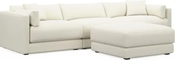 Malibu 3-Piece Sofa and Ottoman - Expedition Opal