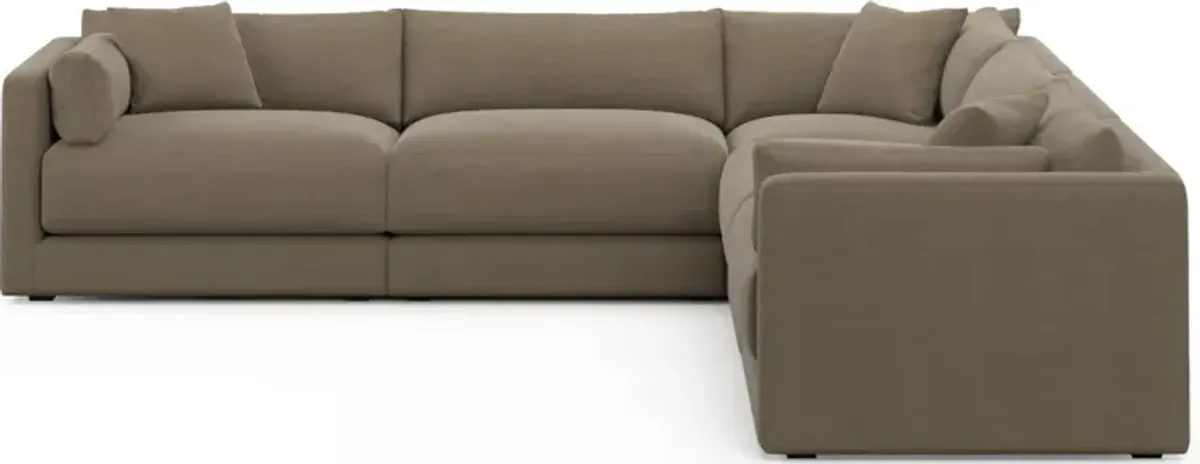 Malibu 5-Piece Sectional - Merrimac Brownstone