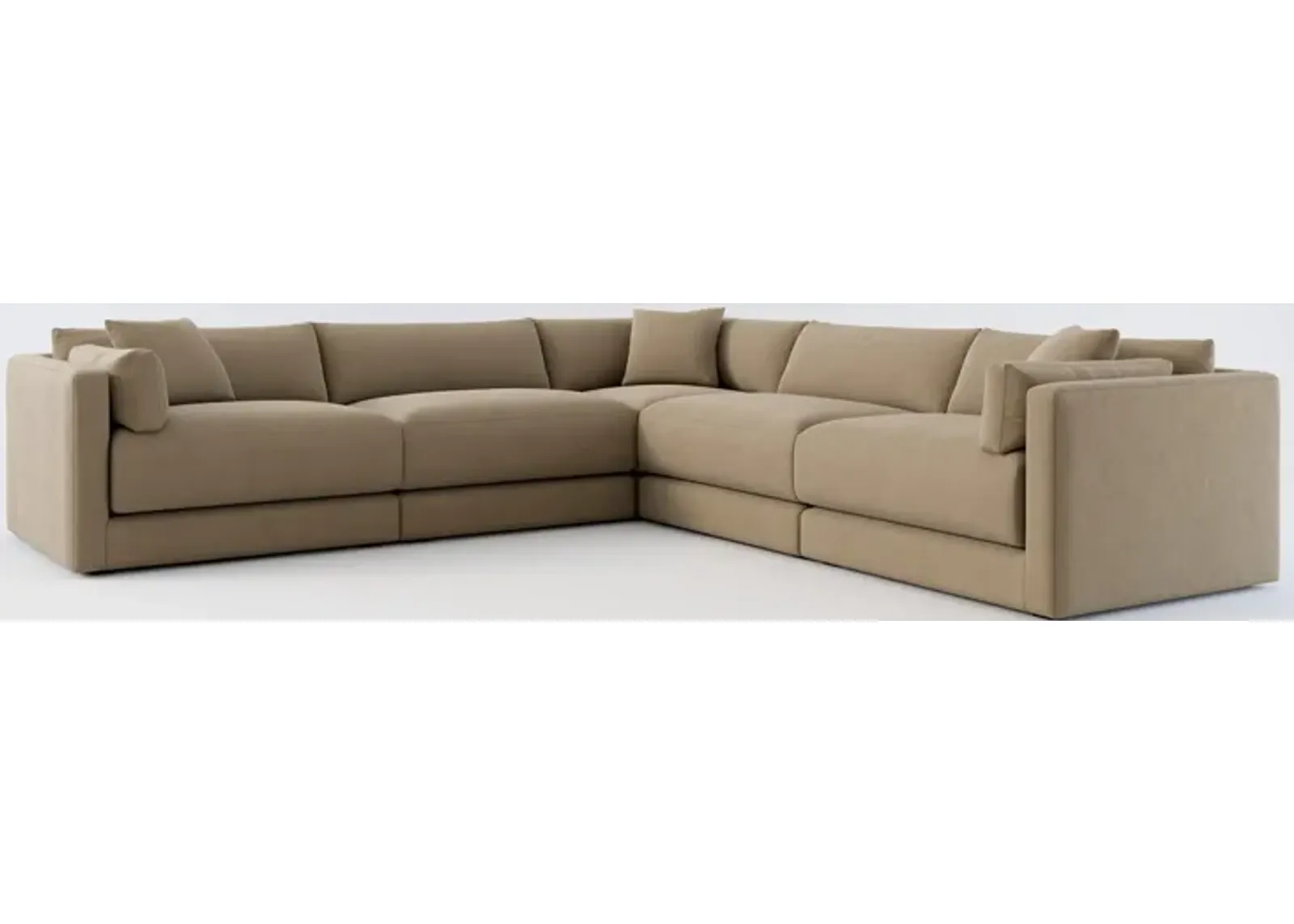 Malibu 5-Piece Sectional - Merrimac Brownstone