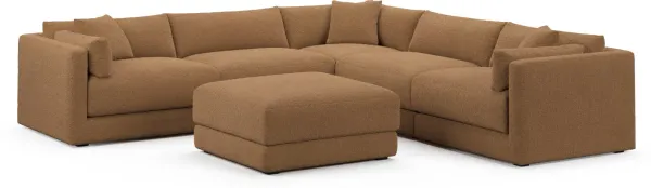 Malibu  Sectional - Texel Caramel