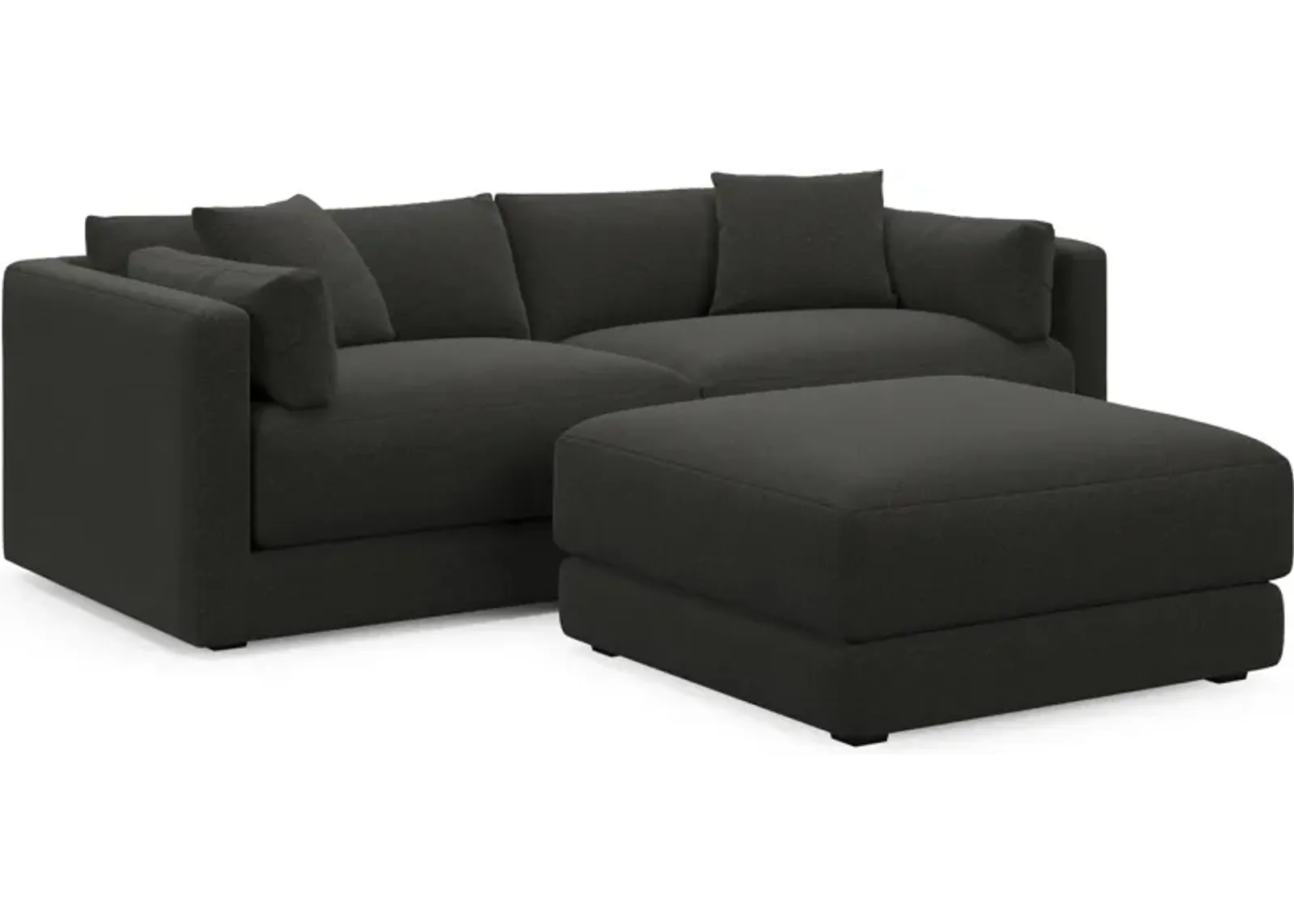 Malibu  2-Piece Sofa and Ottoman - Liv Onyx