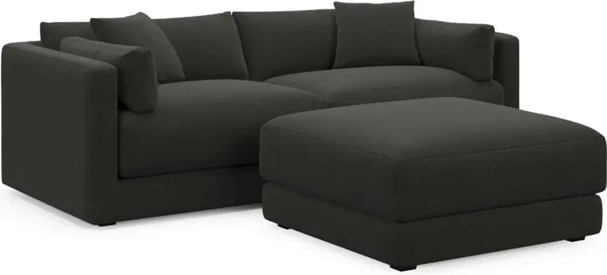 Malibu  2-Piece Sofa and Ottoman - Liv Onyx