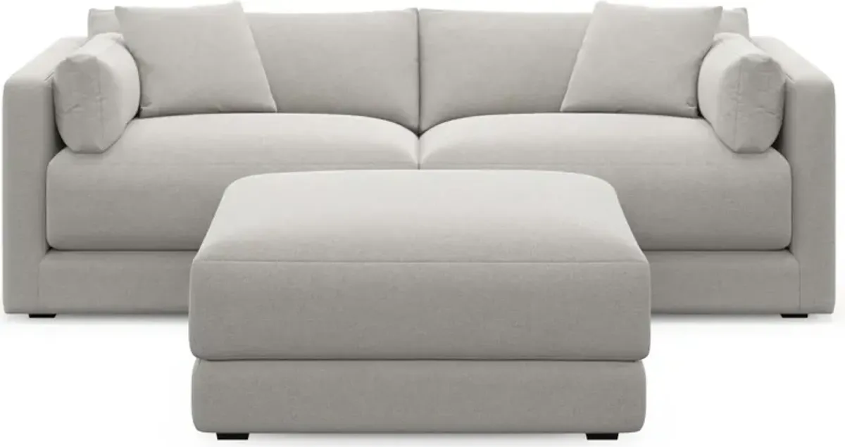 Malibu  2-Piece Sofa and Ottoman - Basker Dove