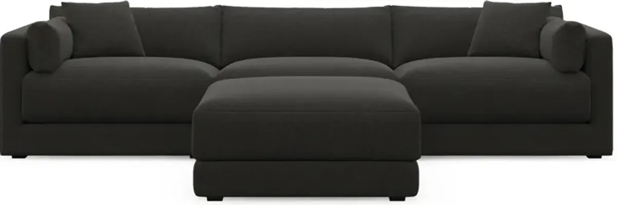 Malibu  3-Piece Sofa and Ottoman - Liv Onyx