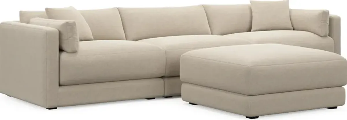 Malibu  3-Piece Sofa and Ottoman - Basker Antique