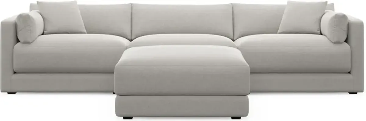 Malibu  3-Piece Sofa and Ottoman - Basker Dove